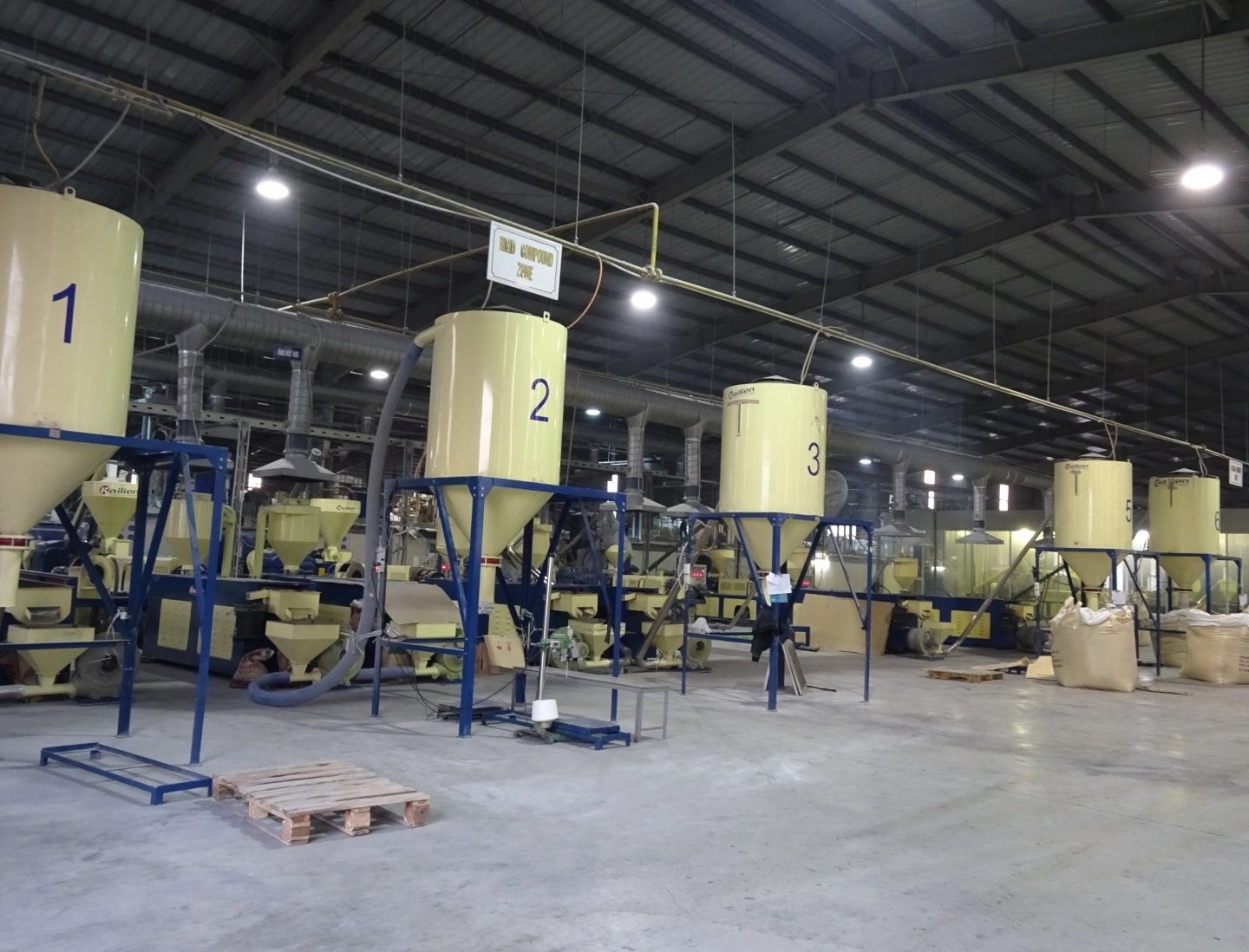 Kailien's PVC pelletizing extrusion line in Vietnam